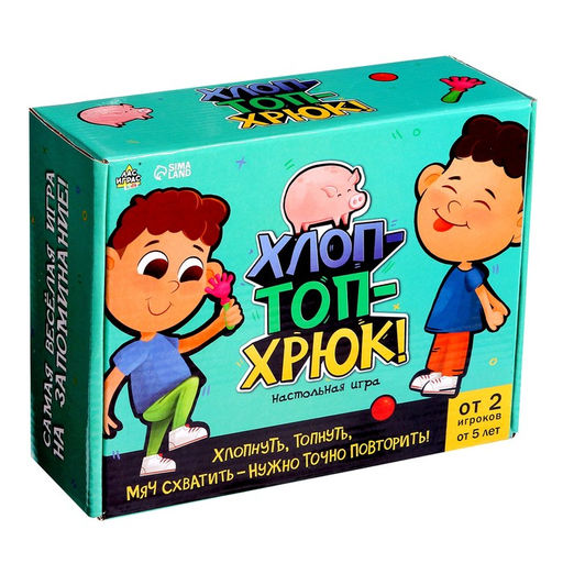 Настольная игра Хлоп-топ-хрюк! - Лас играс kids фото 6