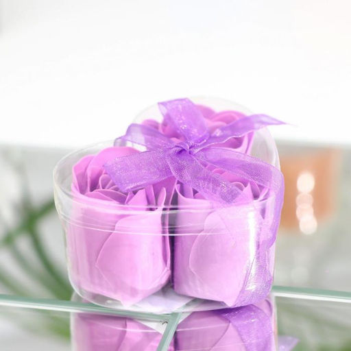 Мыльные розы, фиолетовые, набор 3 шт. - SB BEAUTY фото 2