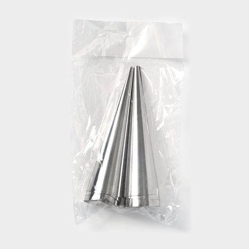 Набор форм для круассанов и трубочек Доляна, 6 шт., 11×3 см, цвет серебристый