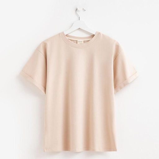 Футболка женская MINAKU REGULAR FIT: бежевая, р-р 42