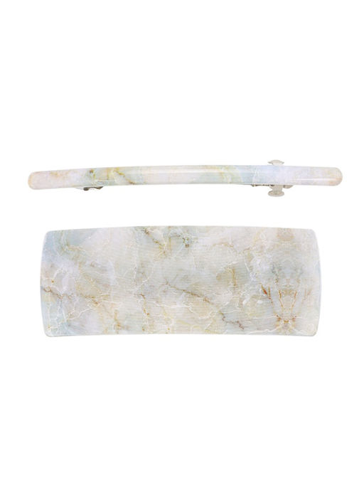 Цена за 2 шт. Заколки - автомат для волос «Мраморный узор», набор 2 шт., 9 см и 9.5 см