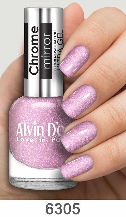 Alvin Dor Лак для ногтей Chrome mirror тон 6305 15мл