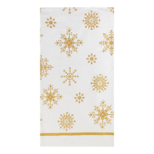 Полотенце Этель Золотые снежинки 40х70 см, 100%хл, 190г/м2  фото 2