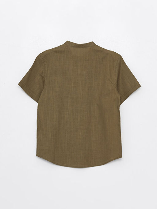 Hakim Yaka Basic K?sa Kollu Erkek ?ocuk G?mlek