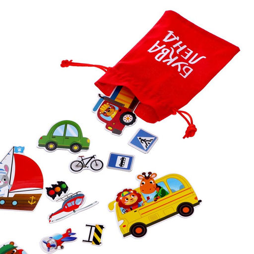 Книжка- игрушка Магнитный транспорт - Буква-ленд фото 5