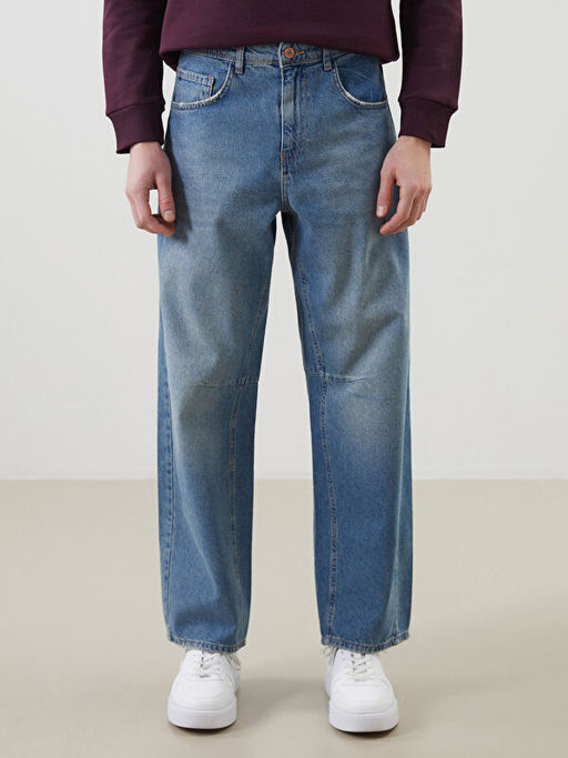 Loose Fit Erkek Jean Pantolon