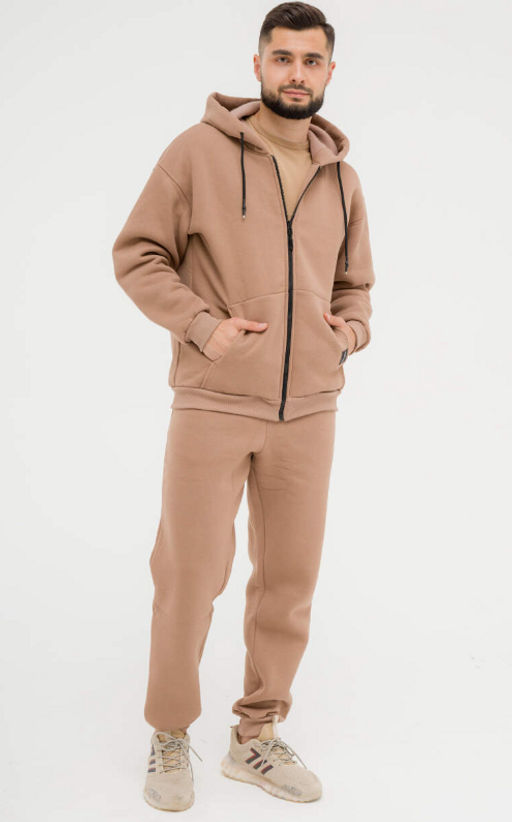 Костюм футер 3-нитка петля с начесом качество пенье , беж - Knitka wear фото 12