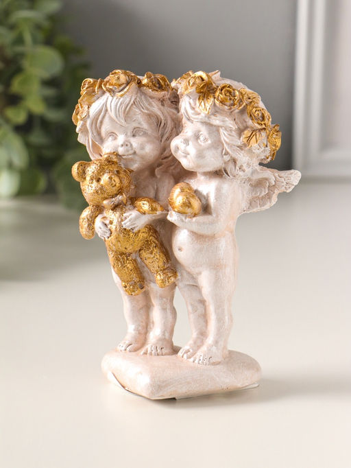 Фигурка полистоун «Ангелочки пара», 13×10×5 см