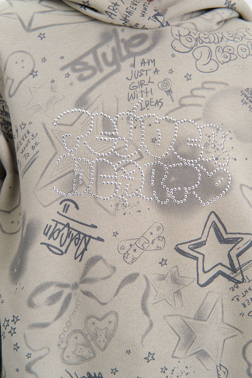 PELICAN, толстовка для девочек, Оливковый  фото 3