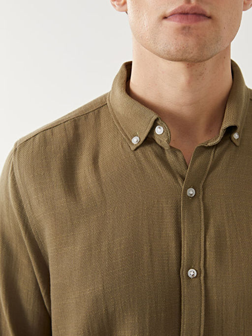 Slim Fit Uzun Kollu Arm?rl? Erkek G?mlek