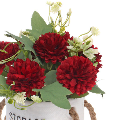 Цветочная композиция "Мечта" 10*20см Хризантемы бордовые