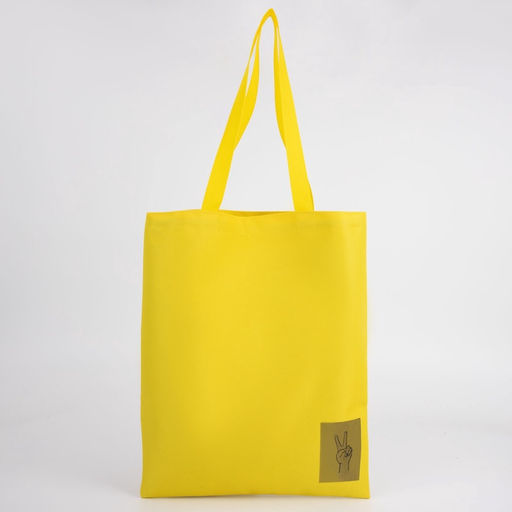 Сумка шопер Peace, желтая