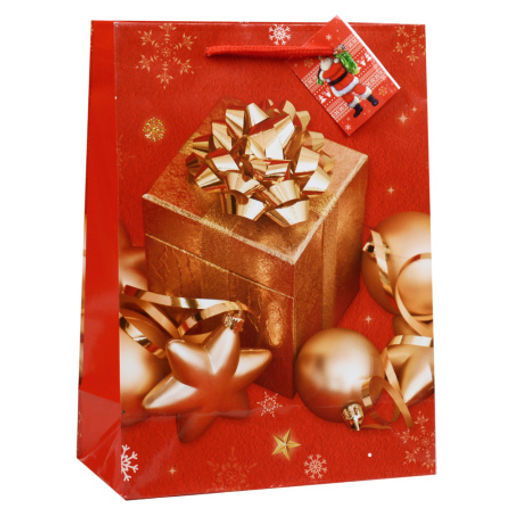 Цена за 12 шт. Пакет подарочный Новый год 17х24х8 / 1700S /уп 12/960/128г/м2 микс - ГалеонТрейд фото 3