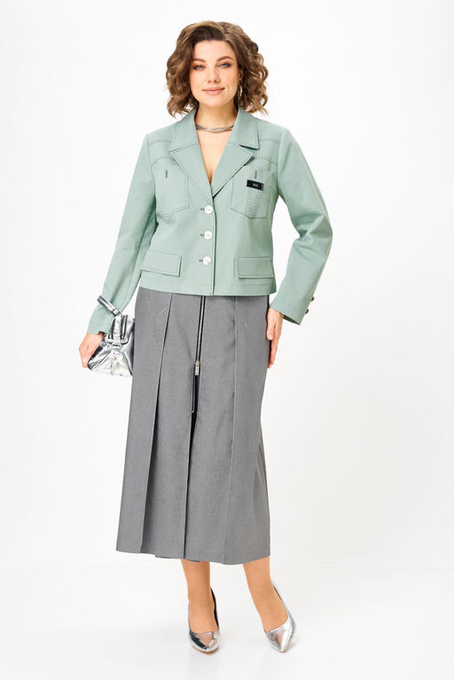 Костюм Aira Style 24139 серо-зеленый