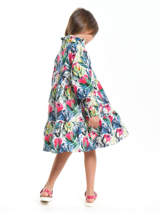 Платье нарядное хлопковое UD 7933 цветы Протея - Mini maxi фото 13