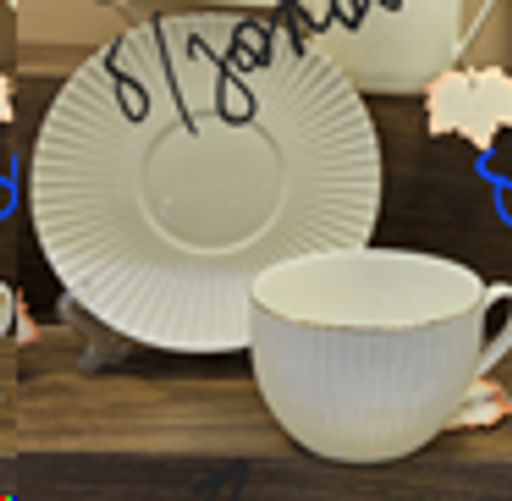 Чайный набор 12 предметов 220 мл / ZSW006-12G /уп 8/ Вертикаль костяной - ГалеонТрейд фото 2