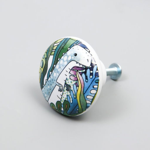 Ручка для шкатулки керамика, металл «Динозаврик», 3.8×3.8×2.8 см