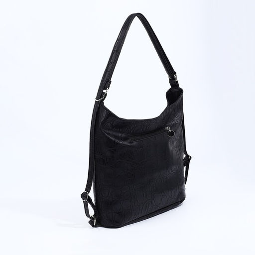 Сумка женская мешок на молнии, цвет чёрный - Simaland фото 2