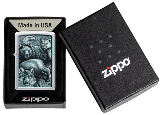 Зажигалка ZIPPO Королевство зверей | Animal Kingdom 46237  фото 6