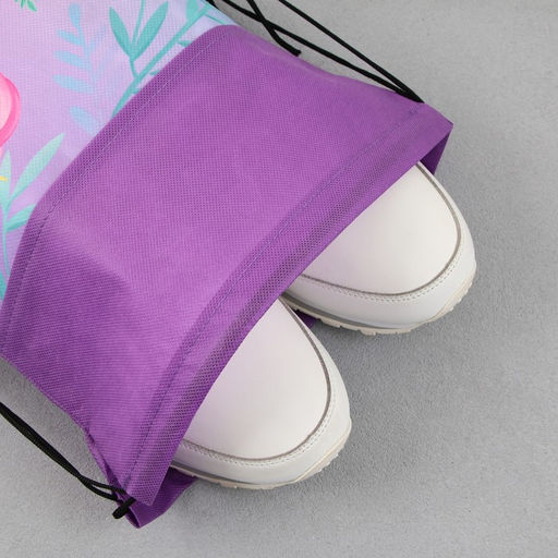 Сумка для обуви Принцесса и единорог, нетканное полотно, размер 41х31 см - Artfox study фото 5