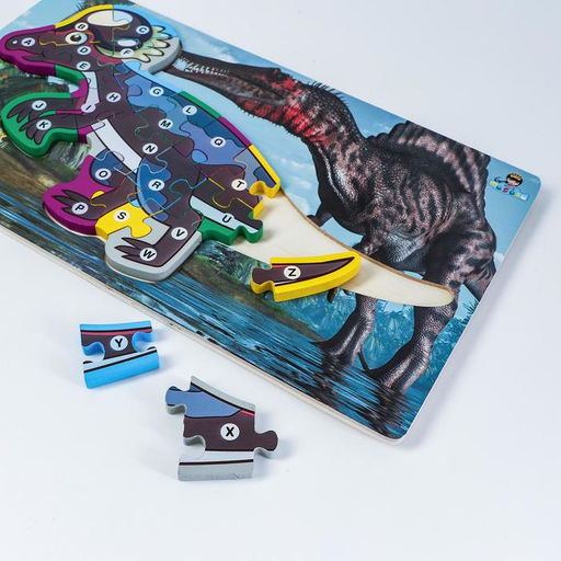 Деревянный пазл по номерам Динозавры МИКС - Лесная мастерская фото 2