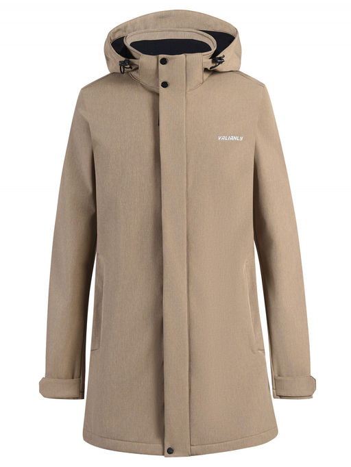 Парка спортивная мужская с капюшоном softshell бежевого цвета 9565B - Mtforce фото 23