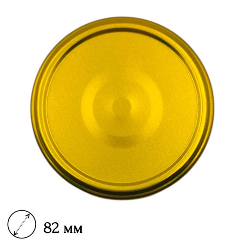 20 шт. Крышка для автоклава "твист-офф" d82мм (золотист.)