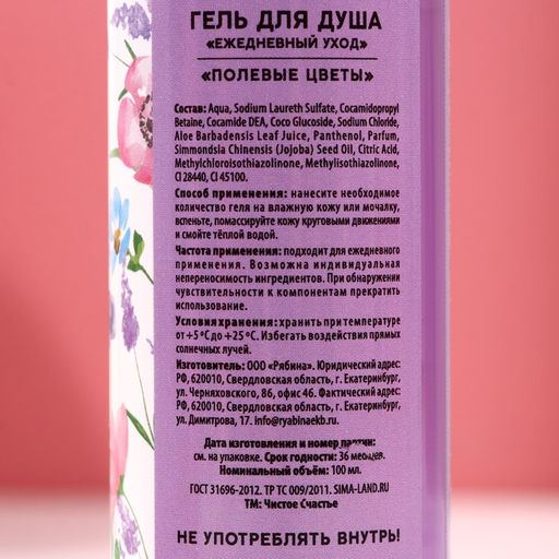Подарочный набор «Красота в тебе», гель для душа и пена для ванны 2×100 мл, мочалка для тела, Чистое счастье