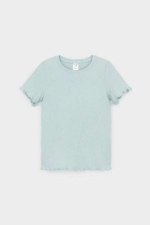 К 1596/голубой опал,радостные цветы пижама для дев