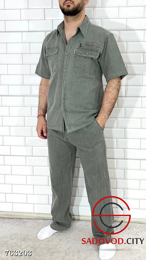 Мужской летний брючный костюм