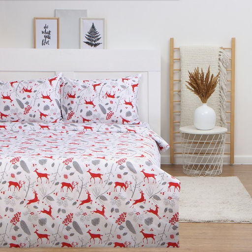 Постельное бельё LoveLife 1,5 сп Лапландия, 143х215см, 150х225см, 50х70см-2шт, 100%хлопок, сатин