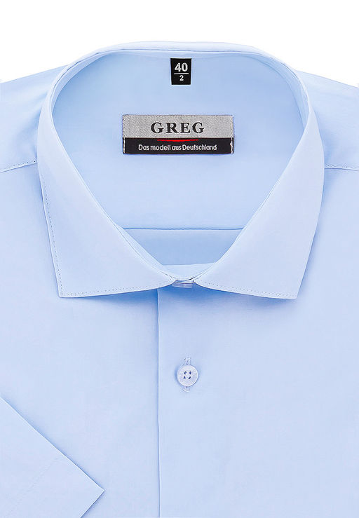 Сорочка мужская короткий рукав GREG 210/107/Z STRETCH
