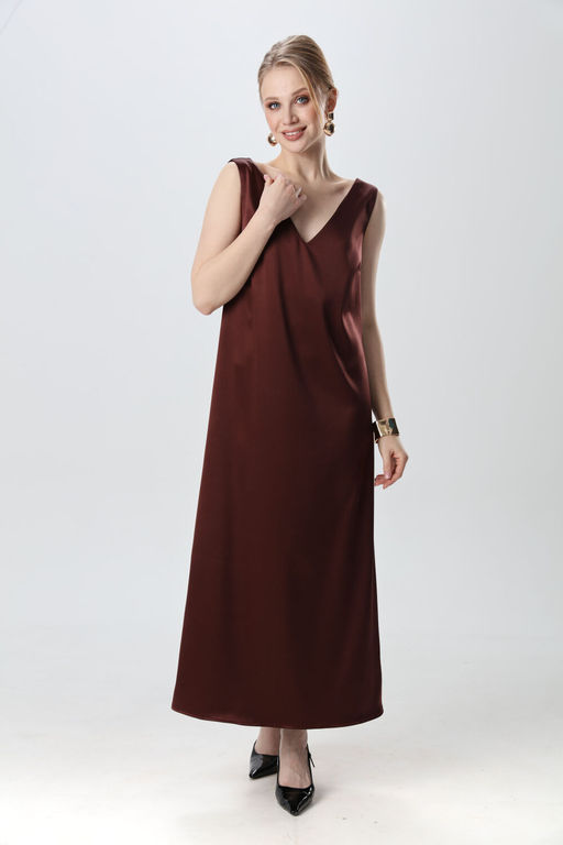 Платье NIKVA н1014-7 махагон  фото 3