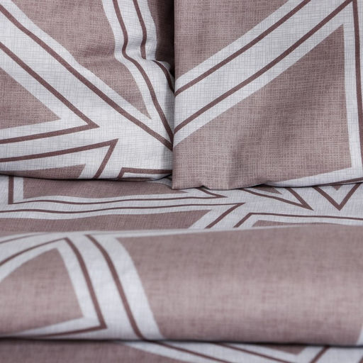 Постельное бельё Экономь и Я 2 сп Геометрия 175х215см, 180х215см, 70х70см-2 шт, полисатин, 80 г/м  фото 2