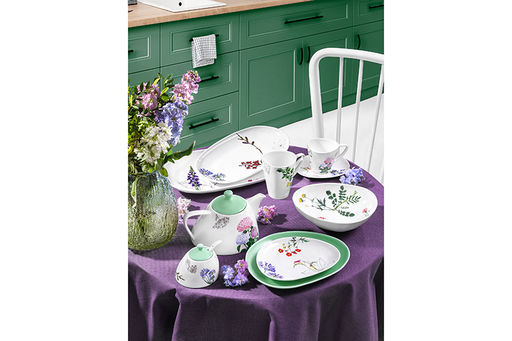 Набор тарелок 2 пр. 19,5*15,5*2 см + 24,7*19,5*2,7 см Ботанический атлас - Elan gallery фото 13