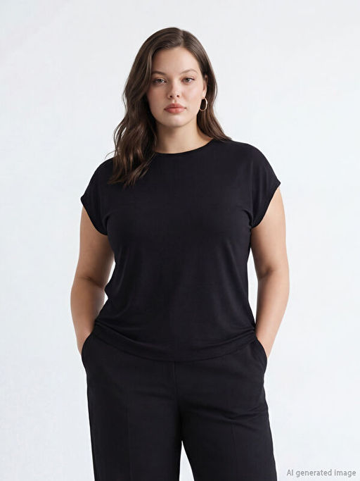 Bisiklet Yaka Kad?n Tunik