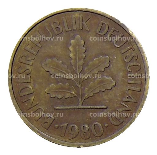 5 пфеннигов 1980 года J Германия