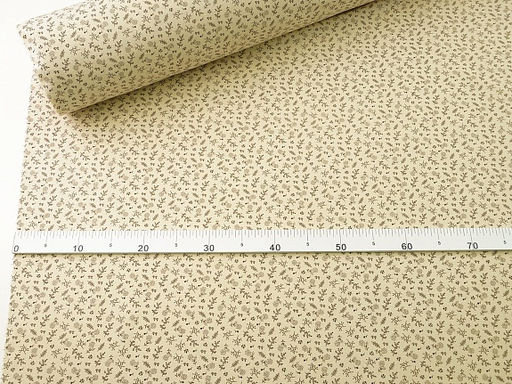 Теплый хлопок Мелкая ботаника цв.телесно-желтый, ш.1.5м, хлопок-100%, 160гр/м.кв - Купава фото 7