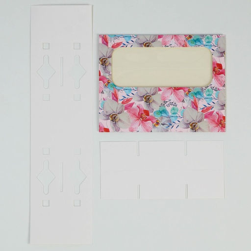 Цена за 5 шт. Коробка для конфет и кейк-попсов, кондитерская упаковка Расцветай от счастья, 10?20?5 см