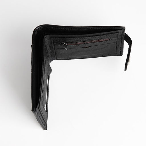 Портмоне мужское на магните, отдел для купюр, для карт, для монет, цвет чёрный - Simaland фото 5