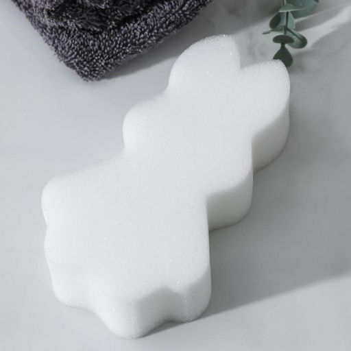 Губка для купания Зверушки, 1494 см, сверхмягкий поролон, цвет белый - Simaland фото 3