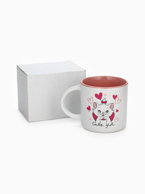 Кружка керамическая Cute girl, Коты аристократы, 350 мл