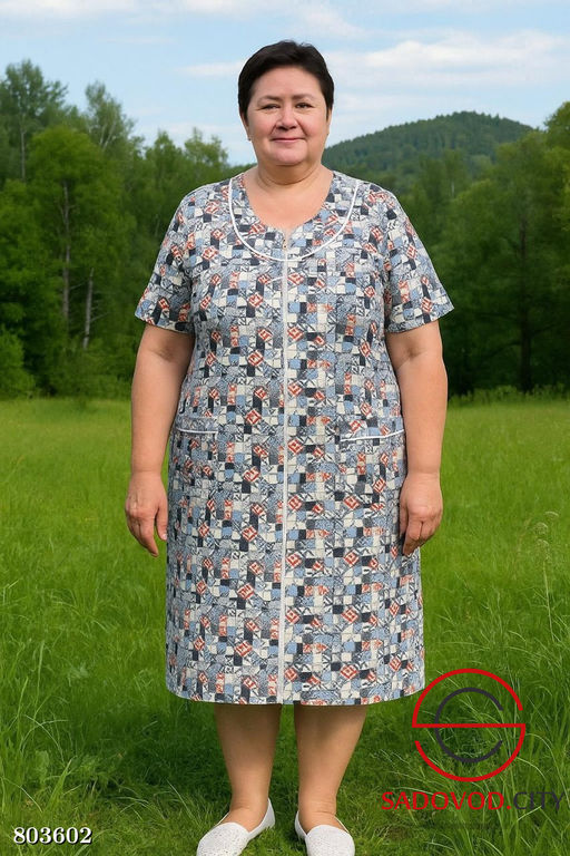 халат женский на молнии