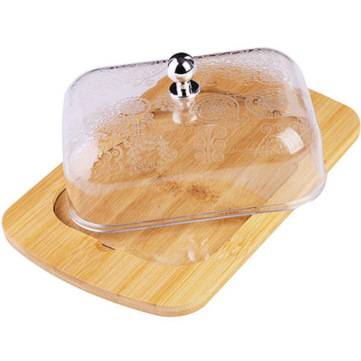 40502 Масленка 2 пр пластик/бамбук MB (х24). - Mayer&boch фото 2