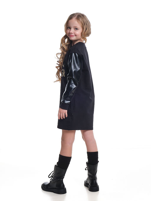 Платье для девочки подростка с принтом UD 7751 черный - Mini maxi фото 7