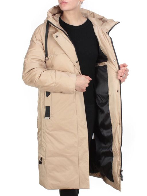2211 BEIGE Пальто зимнее женское LYDIA (200 гр. холлофайбер) - Fashion фото 8