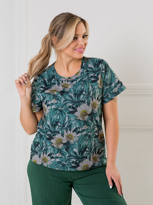 Блузка 1468 из вискозного футера