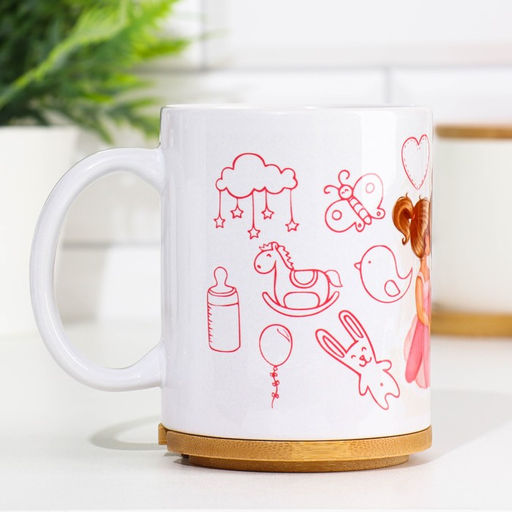 Кружка сублимация Супер мама девочки, с нанесением - Дарим красиво фото 4