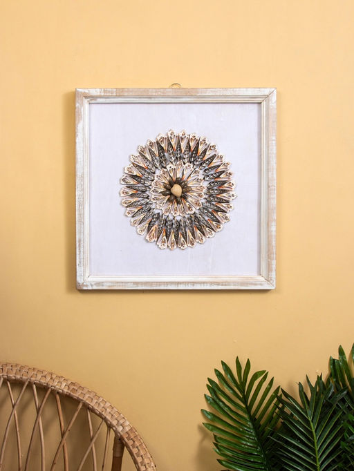 Панно «Композиция из ракушек», 45×3×45 см