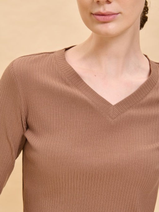 PELICAN, джемпер женский, Коричневый  фото 2